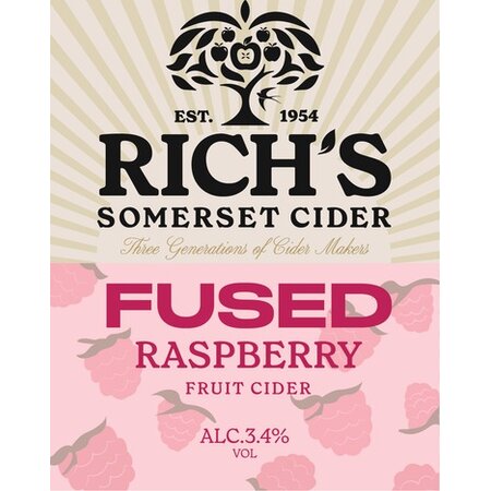 Fused Raspberry Cider Buy Rich's Cider Fused Raspberry | Buy Cider online direct from Rich's ...
